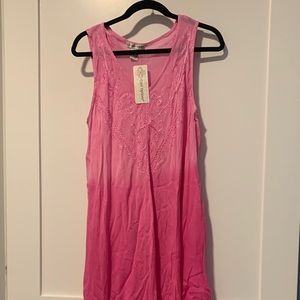 Cute Options Pink Sleeveless Summer Flowy Dress